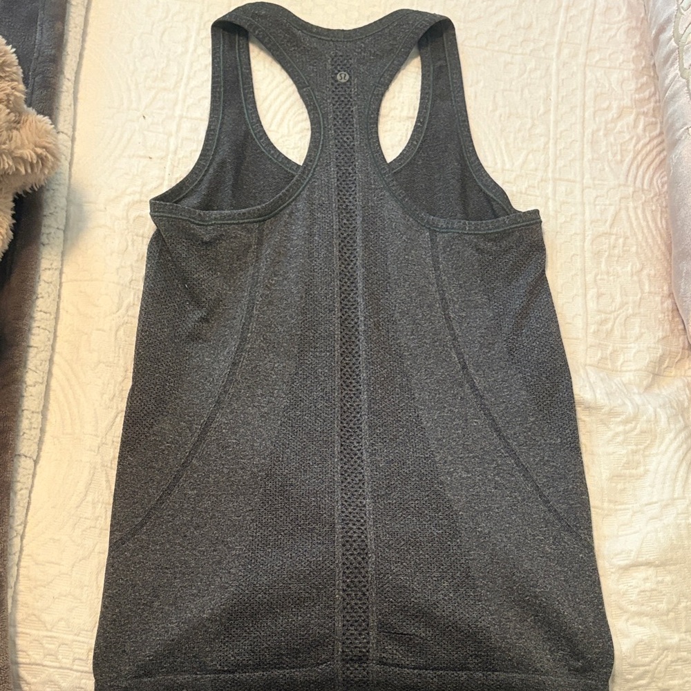 GRAY LULULEMON RACERBACK TANK - Picture 2 of 2